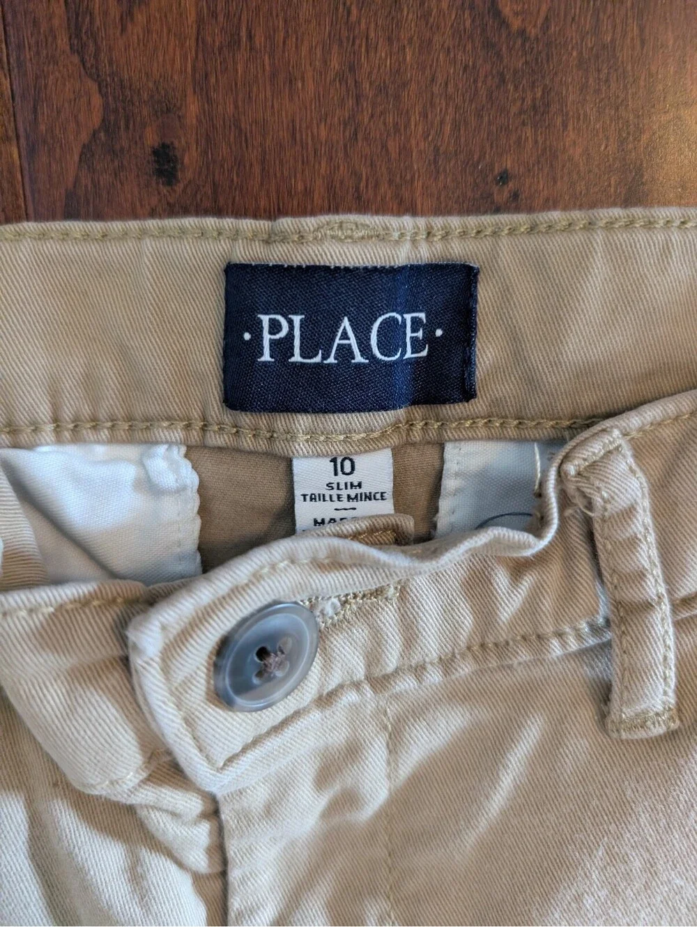Children's Place Set of two Khaki Pants Size 10 Slim